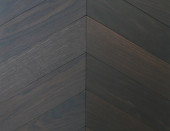 'Oak Ebony' Chevron 60°, Bespoke Elegance